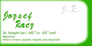 jozsef racz business card